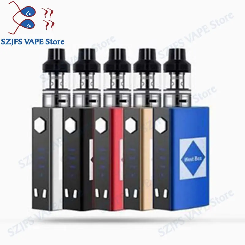 

e cigarette 100W Box Mod Kit Big Fog Smoke Cessation Electronic Cigarette Metal Body with 2200mah Vape Atomizer Vaporizer Kit