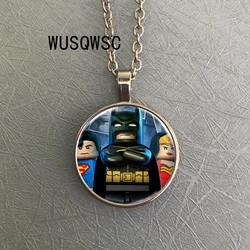 Wusqwsc 2018 Nueva Moda Caliente! Batman Inspiró el Collar de Superhéroe Collar de Vidrio Foto Cabujón Collar Wusqwsc 2018 Nueva Moda Caliente! Batman Inspiró el Collar de Superhéroe Collar de Vidrio Foto Cabujón Collar