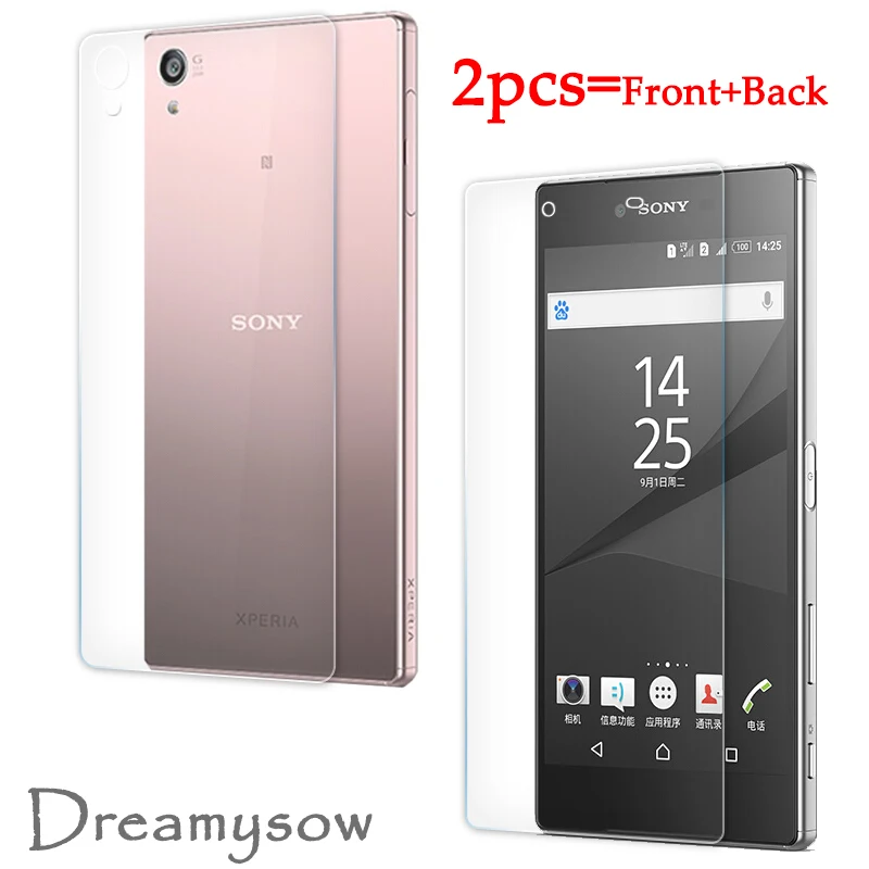 

Front+Back = 2PCS Screen Protector cover film for Sony Xperia Z L36H Z1 L39H Z2 Z3 Z5 Compact Premium Z4 Z5 M4 M5 Tempered Glass