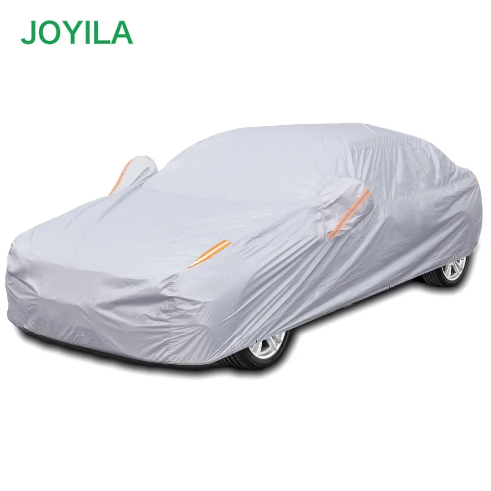 

Joyila Silver Waterproof Car Cover Rainproof Dustproof Sunscreen Snowproof Productive High Quality Cover Car for SUV Sedan