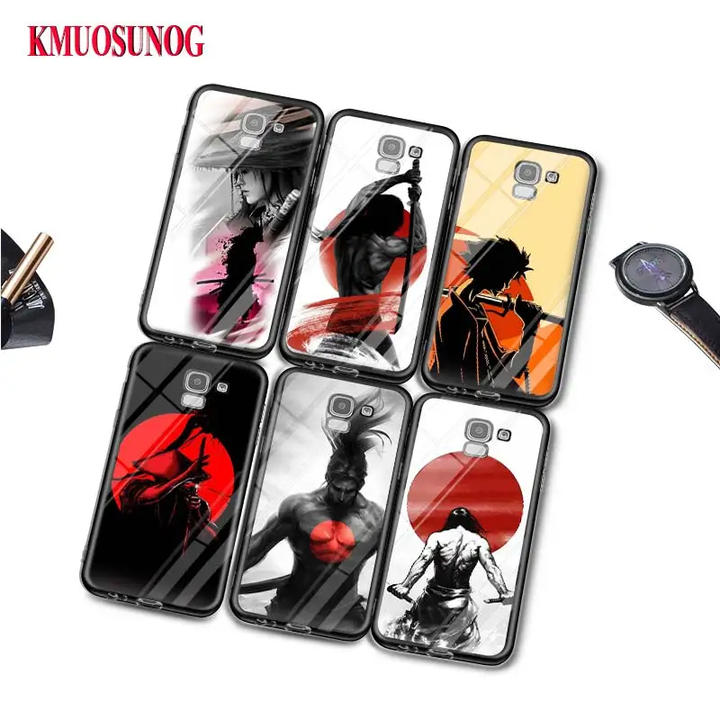 

Black Silicone Case Samurai Warrior Japan soldier for Samsung Galaxy j8 j7 j6 j5 j4 j3 Plus Prime 2018 2017 2016 Phone Bag Cover