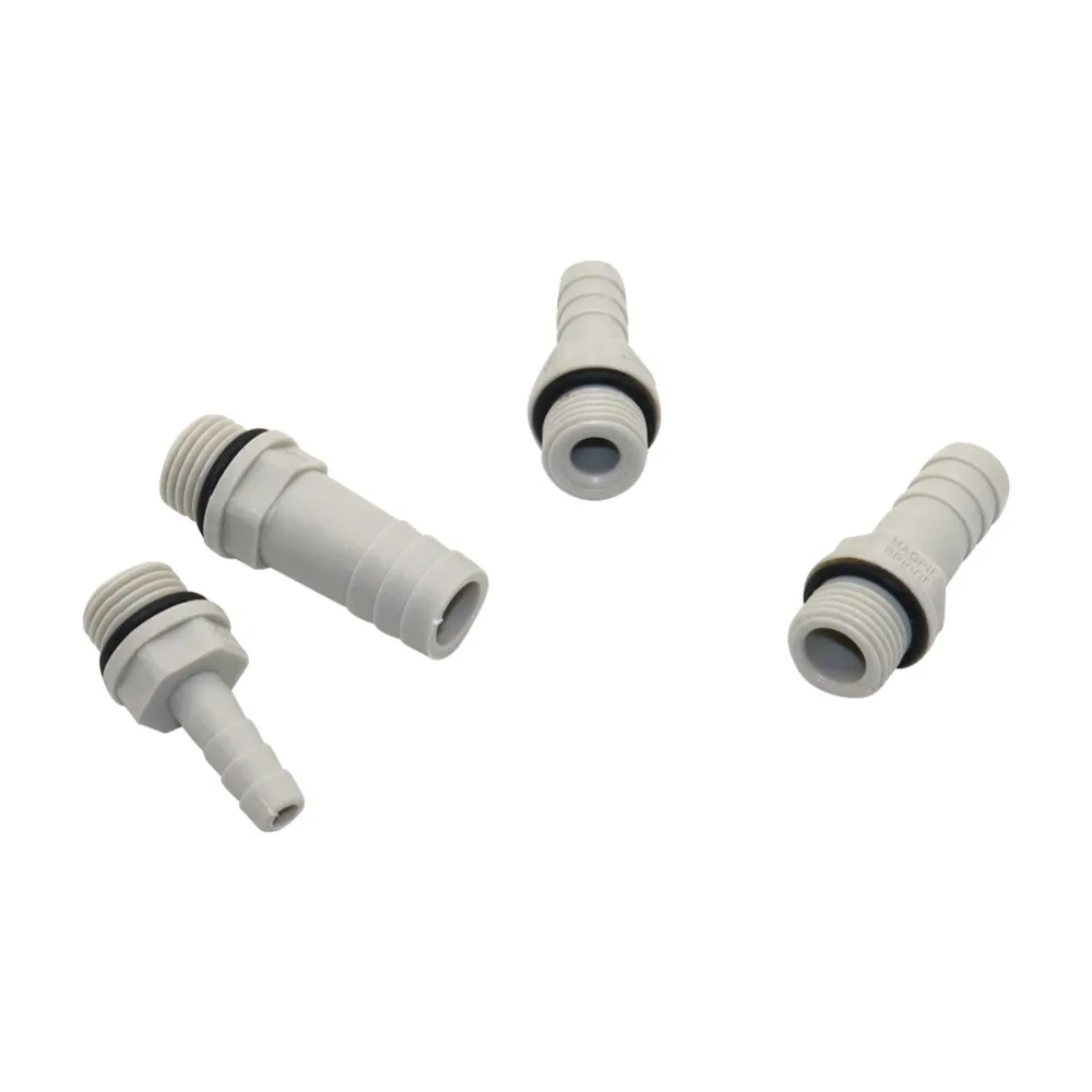 1/8 &quot 1/4&quot резьба к 6/8/10/12 мм прямой разъем для шланга пластик сталь аквариумный