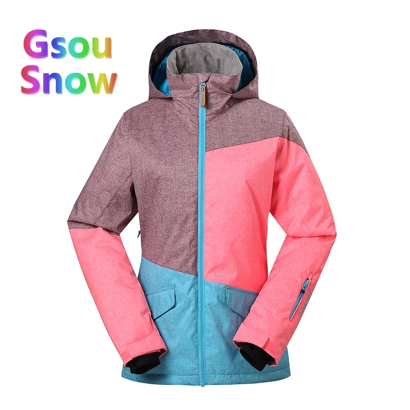 Gsou Sonw Outdoor Sports Winter Women's Skiing Clothing Snowboarding Sets Warmer Ski Jackets Waterproof Ski Pants Suits