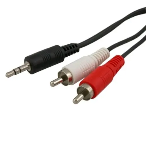 TTKK совершенно новый 3 5 мм PC Aux Стерео к двойному 2 RCA аудио кабель MaleMale позолоченный