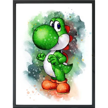 

Diamond Embroidery Cartoon Mario Mary Mosaic Crystal 5D Cross Stitch Full Drill Diamond Painting DIY Sticker Decor Pattern