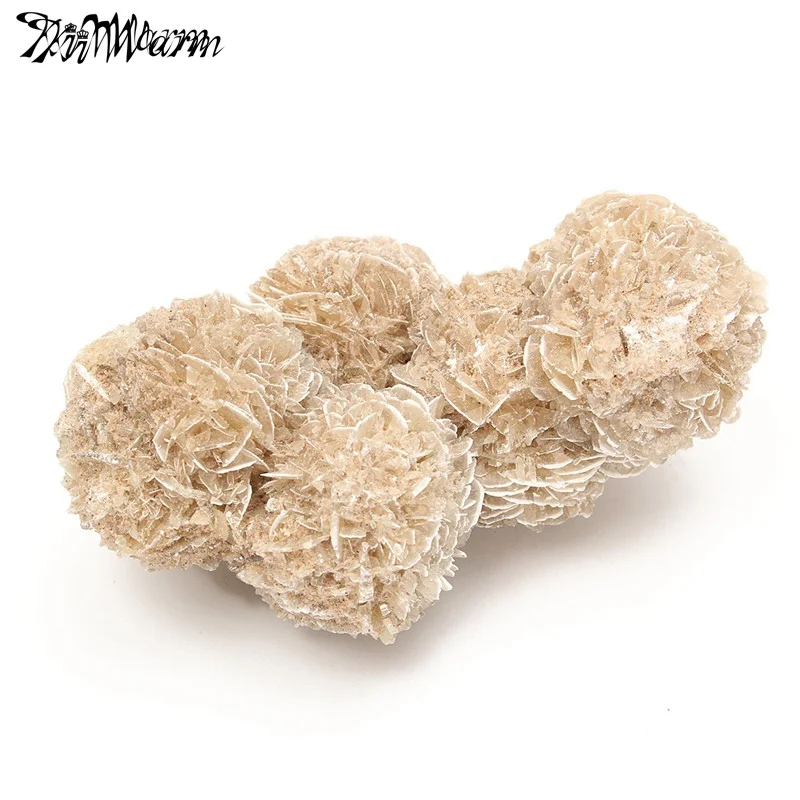 

KiWarm 100g Natural Desert Rose Selenite Crystal Stone Flower for Healing Home Table Fish Tank Ornaments Decor Stone Crafts