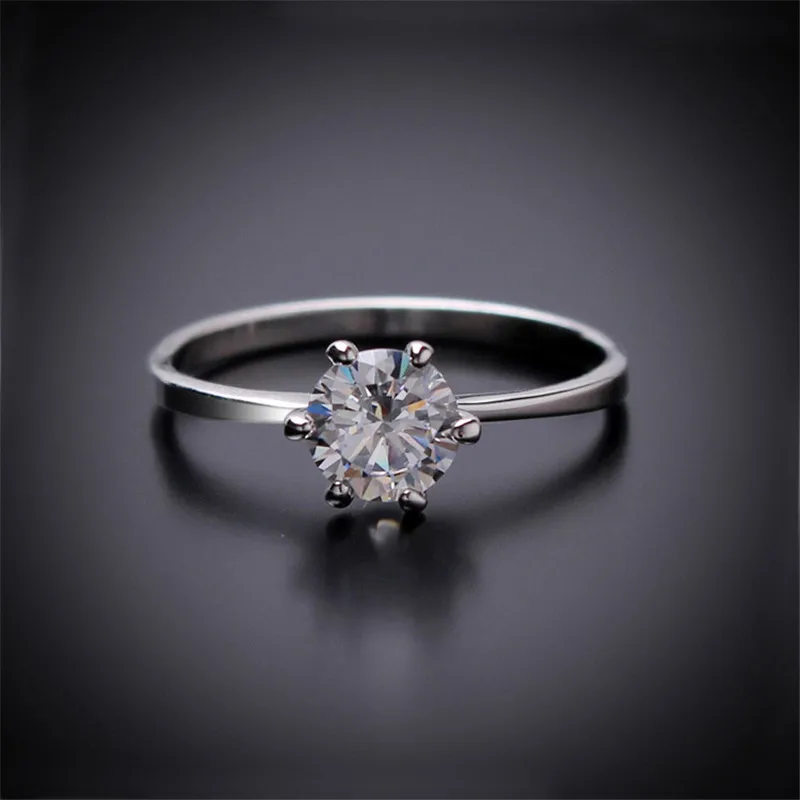 

Wedding Rings Lady Rings Women Charm Noble Rhinestones Luxury Crystal Finger Rings
