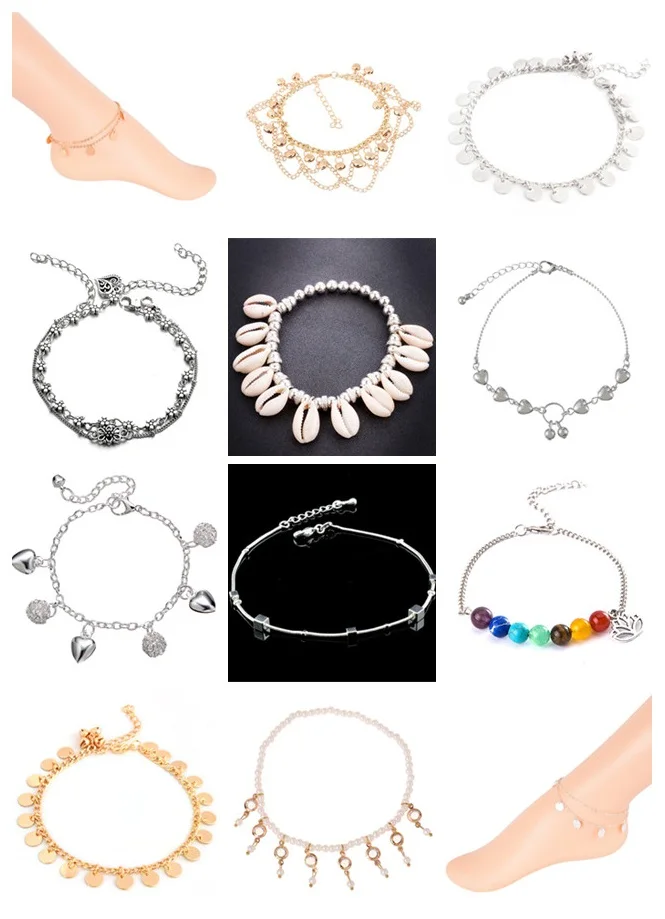 Boho Anklet Foot Chain For Women Ankle Summer Beach Bracelet Fashion Barefoot Foot Jewelry Gift