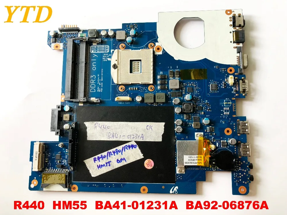 

Original for Samsung R440 laptop motherboard R440 HM55 BA41-01231A BA92-06876A tested good free shipping