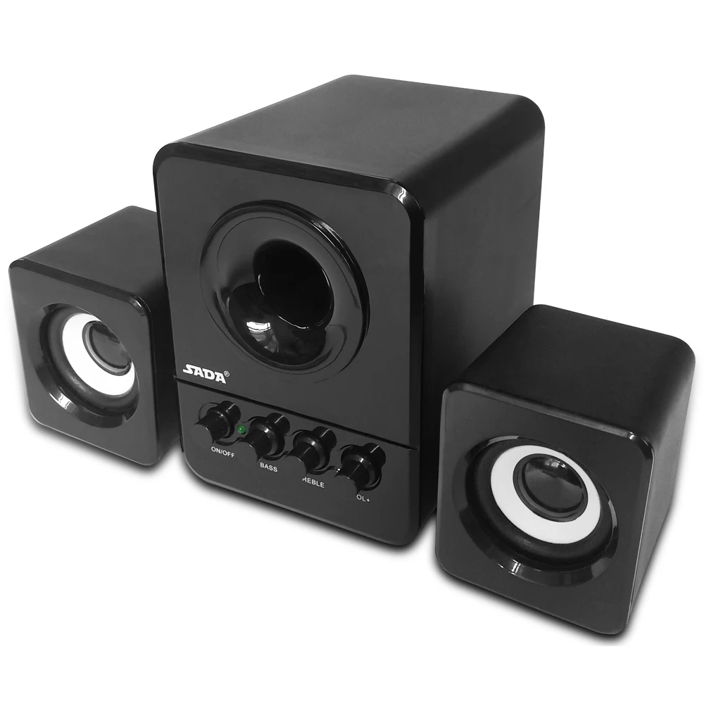 

Wired Combination Computer Speaker Subwoofer Music Movies Multimedia PC Gaming Systems AUX USB 2.1 Sound Box Bass Speakers