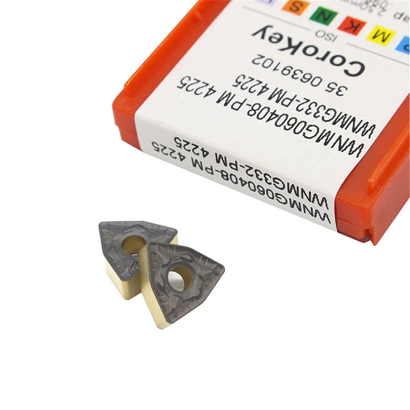 

10PCS WNMG060408 PM 4225 External Turning Tools Cermet Grade Carbide insert Lathe cutter Tool turning insert