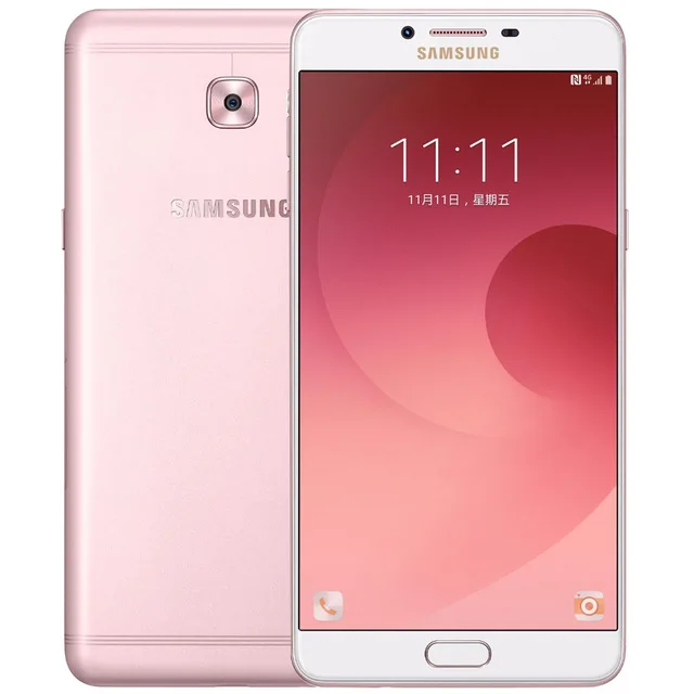 samsung Galaxy C9 Pro, разблокированный, 6,0 дюймов, 6 ГБ ram, 64 ГБ ram, LTE, 4G, 16,0 Мп камера, четыре ядра, 4000 мАч, Android 6,0, смартфон - Цвет: Розовый