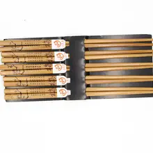 Новые 5 пар китайские винтажные деревянные палочки для еды с цветочным узором