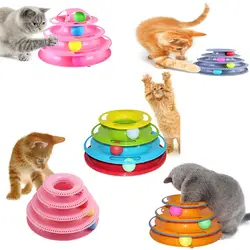 Шарик для котов игрушка для домашней кошки игрушки разведки Triple Play диск три трековая башня проигрыватели шары зоотовары