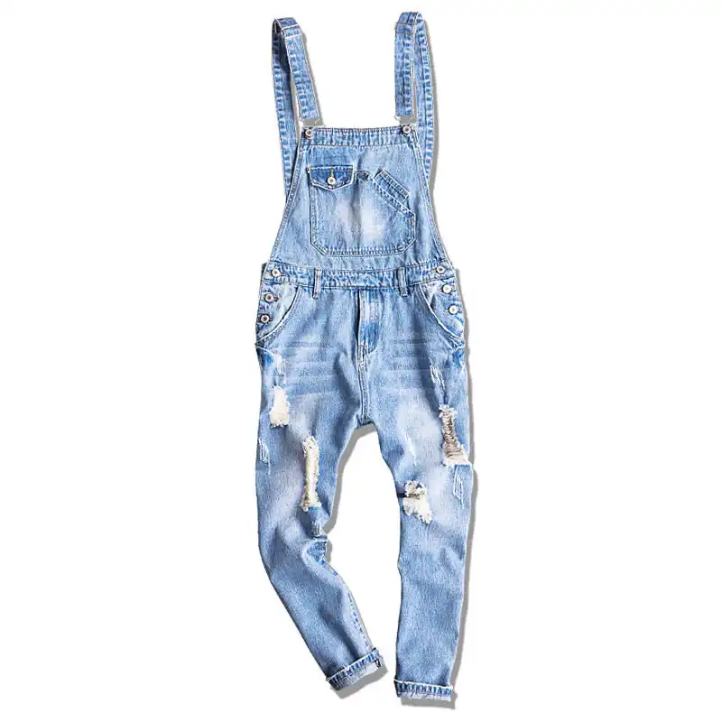 denim jumper pants