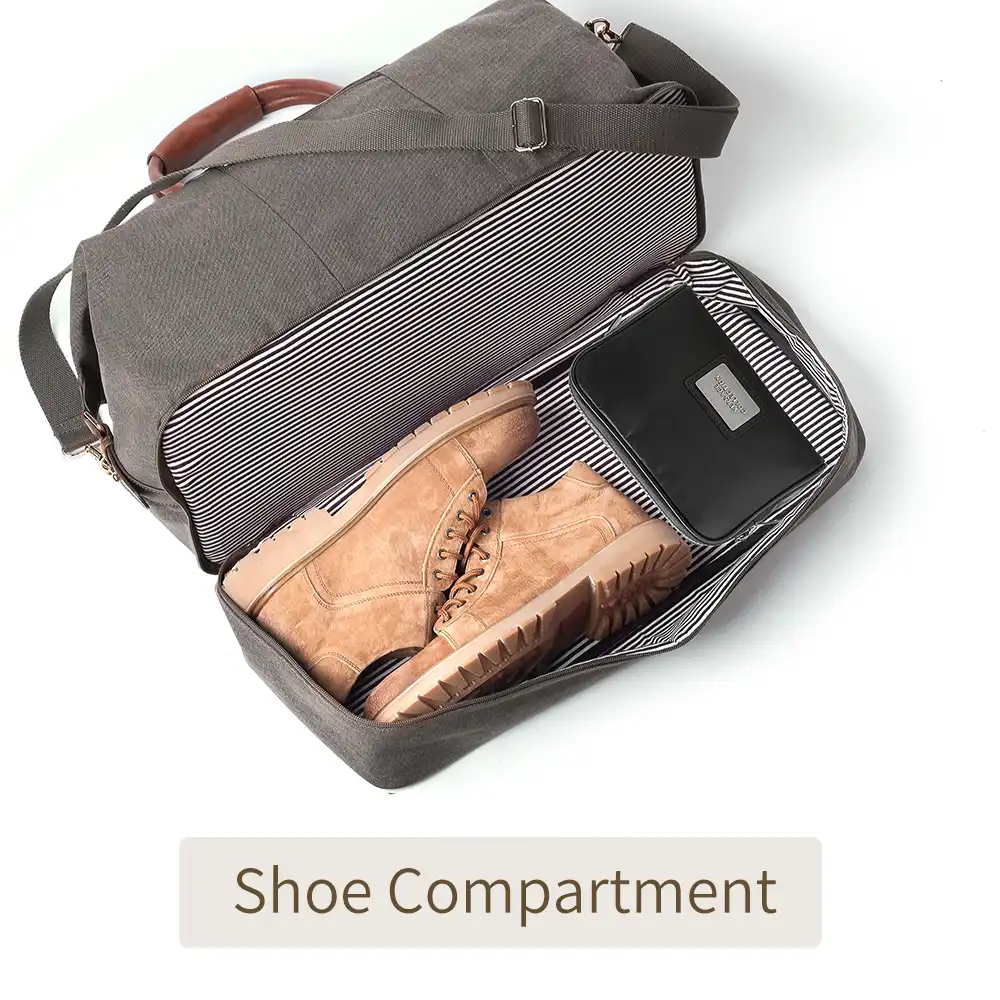 weekender backpack with shoe compartment