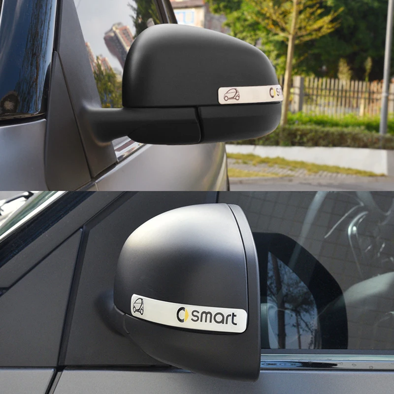 

For Smart Fortwo Forfour 453 451 450 car thickened rearview mirror anti-collision strip Anti-scratch car door sticker