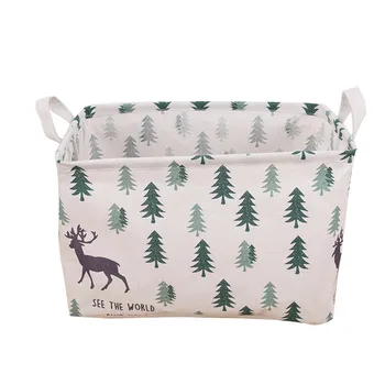 

Minimalist Style Waterproof Canvas Laundry Clothes Desktop Debris Basket Storage Box Folding Colored Clothes Storage Basket #X