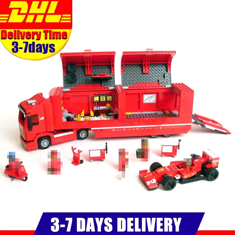 

IN Stock LEPIN 21010 Technic Super Racing Car The Red Truck Set children Educational Building Blocks Bricks Toys Model 75913