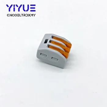 

30/50pcs mini fast wire Connectors 222-413(PCT213) Universal Compact Wire Wiring Connector Conductor Terminal Block