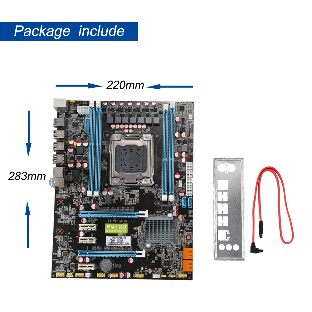 285*220 мм 64 Гб X79 компьютерная материнская плата LGA 2011 Socket материнская плата 4* DDR3 ram материнская плата H61/H67/B75 набор микросхем USB3.0 SATA3.0