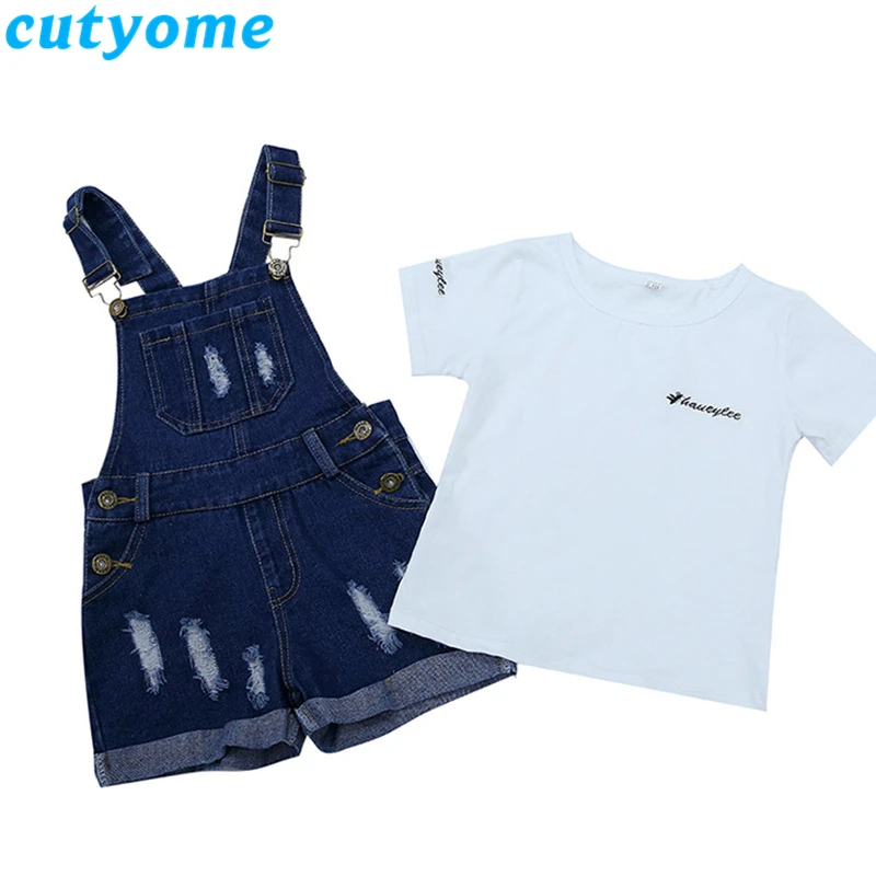teenage girls denim shorts set23