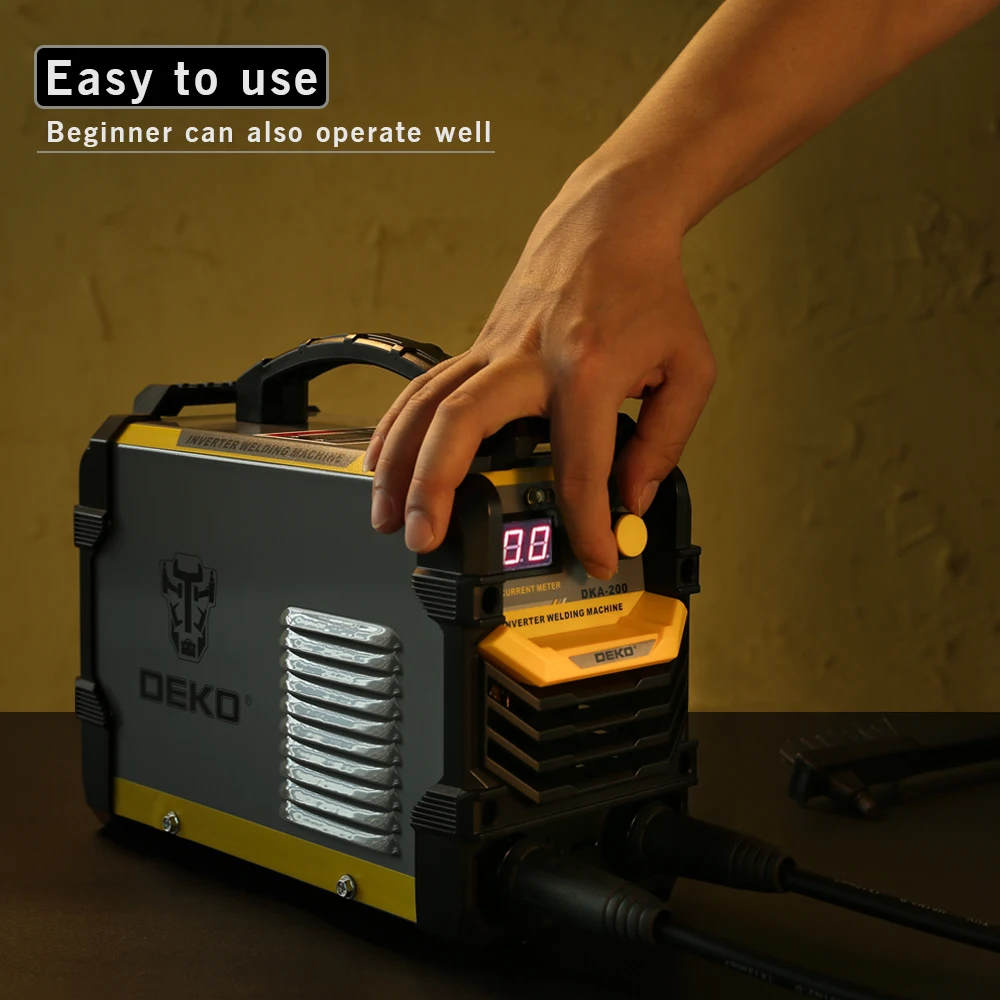 DEKO DKA-200Y 200A 4.1KVA Inverter Arc Elektrische Schweißen Maschine 220V MMA Schweißer für DIY Schweißen Arbeits und Elektrische Arbeits DEKO DKA-200Y 200A 4.1KVA Inverter Arc Elektrische Schweißen Maschine 220V MMA Schweißer für DIY Schweißen Arbeits und Elektrische Arbeits