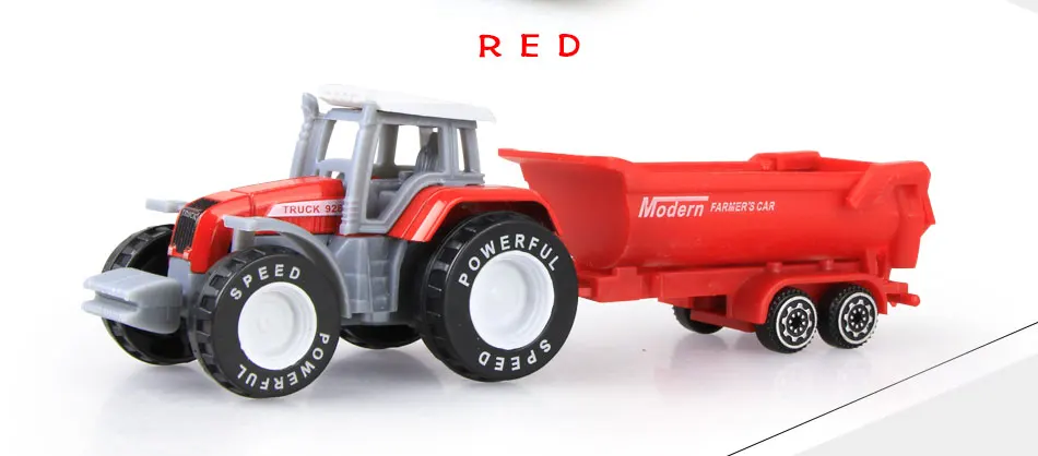 4 типа Литой фермы грузовик игрушка модели машинок Инженерная модель автомобиля трактор инженерный автомобиль трактор игрушки модель для детей подарок