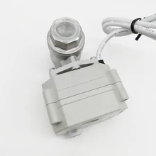 2 способ полный порт электрический шаровой клапан BSP SS304 DN15 G1/" отверстие 15 мм мини двигателя приводной клапан AC/DC24V CR202 on/off 5 сек