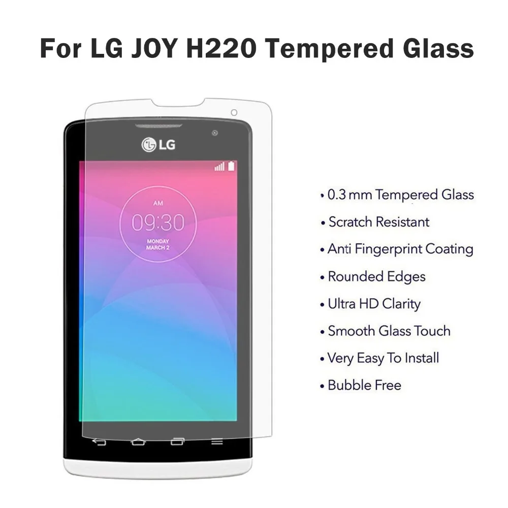 0.3mm Premium Tempered Glass for LG Joy Y30 H220 H221 9H Hard 2.5D Arc
