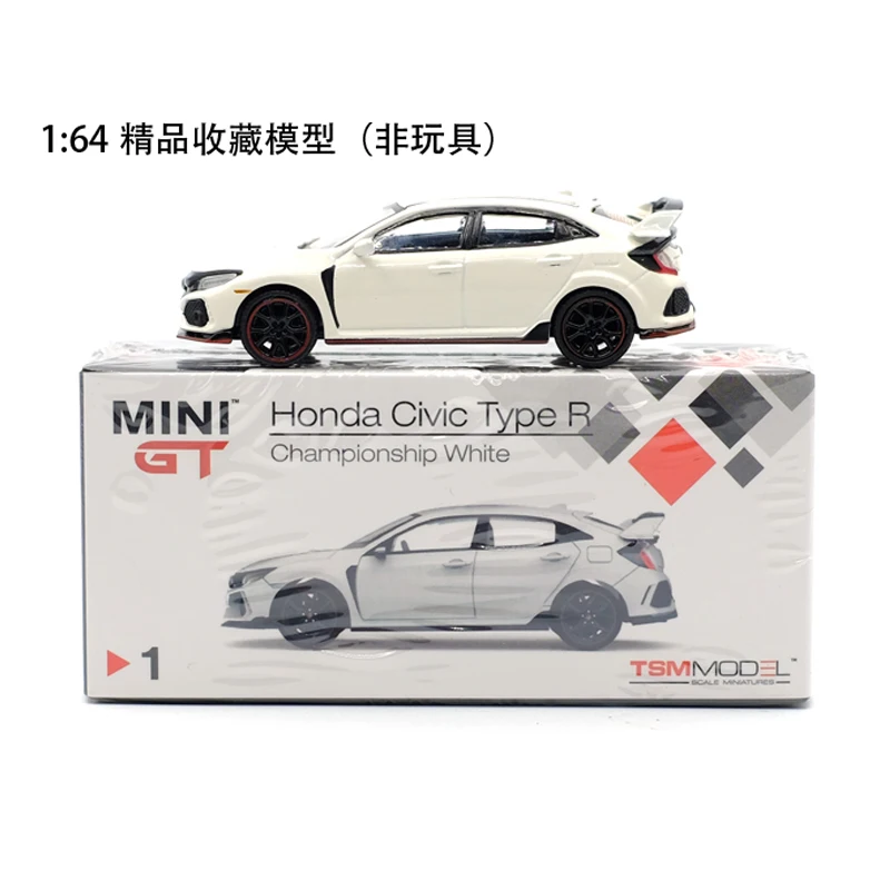 1:64 TSM модели Honda Civic Тип R литье под давлением модель автомобиля Мини GT