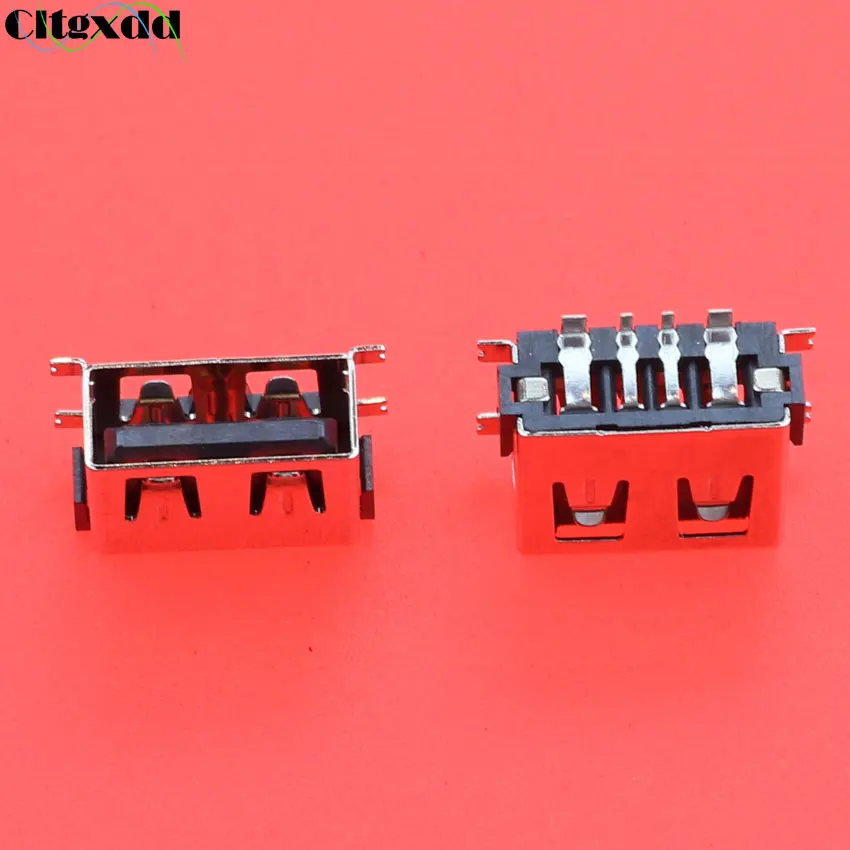 Cltgxdd 1 шт. USB порт 2 0 тип A гнездо 4 Pin SMT фута 180 градусов обжимной зарядки разъем Jack