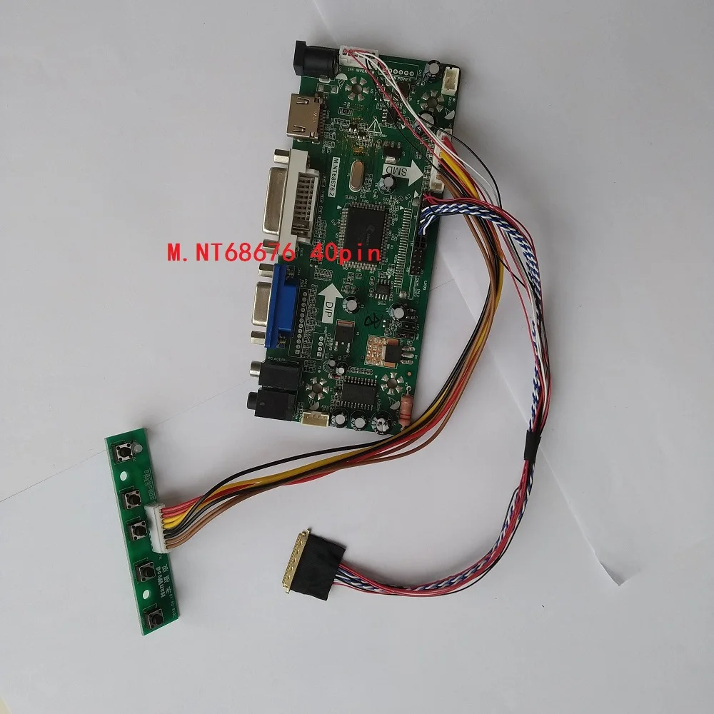 Kit For B140XW01 V2 1366X768 LCD LED Panel Screen Controller board 14 LVDS 40pin DIY 2019