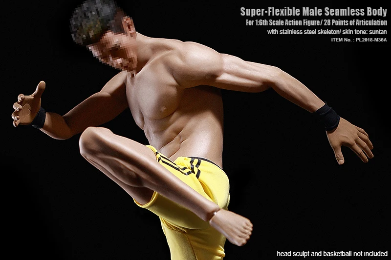 Новый TBLeague 1/6th весы супер гибкий мужской бесшовные Body M36A с нержавеющей стальной