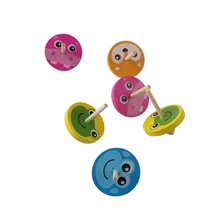 3 шт. Горячая Прекрасный мультфильм животных печатных деревянный волчок Классические игрушки для детей раннего образовательные игры игрушки