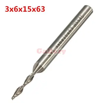 

5 Pcs Lot 3mm 2 Flute Milling Cutter Extended Aluminium End Mill Cnc Drill Bit