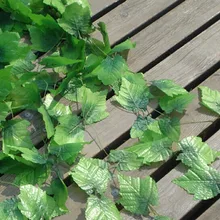 2,5 м 60 шт. искусственный виноград листья виноград искусственные растения лоза украшение из листьев Цветочные струны ротанговый садовый Свадебные украшения