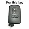Funda de silicona para llave remota de Toyota, funda de silicona para llave remota Alphard Voxy Noah esire Herrer, 4 botones, 2015 - 2022 ► Foto 2/6
