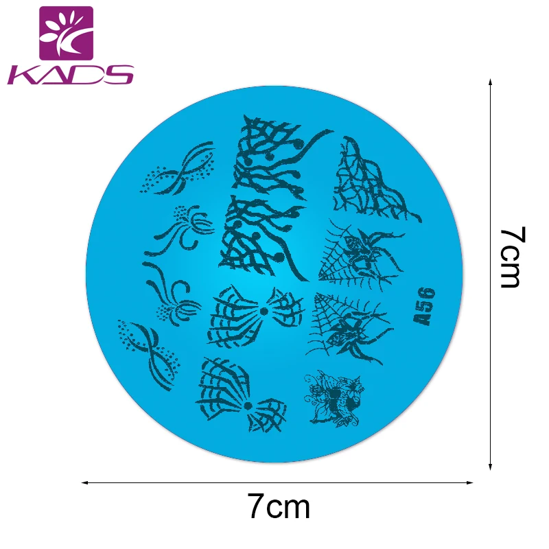 KADS A56 паутина Паука Искусства Ногтя Штамповка Stamp Польский Штамповка Nail Art Маникюр Шаблон Ногтей Штамп Инструменты