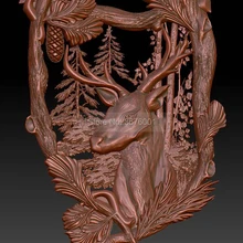 Газель 3D STL модель для ЧПУ гравер резьба машина рельеф Artcam Aspire T0019