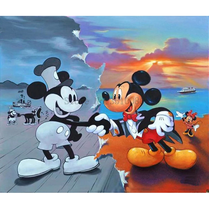 

Full cartoon friends room decor Embroidery Pattern diamond 5D DIY paintings 3D Cross stitch kits mosaic stickers RS494