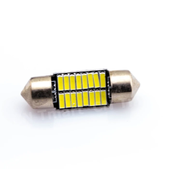 

50pcs festoon 31MM 36MM 39MM 41MM light c5w 16 SMD led 16smd 4014 Auto led bulbs New Arrival High Quality Car led