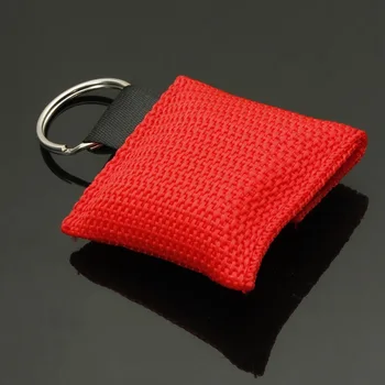 

New 2pcs CPR Face Shield Resuscitator Isolation Mask Keychain Ring Emergency Rescue First Aid Face Shield Mask LMH66