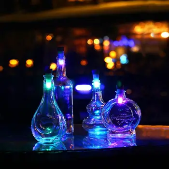 

AKDSteel Bottle Light Cork Shaped Rechargeable LED Night Lights Wine Bottle lamp for Party USB Rechargeable