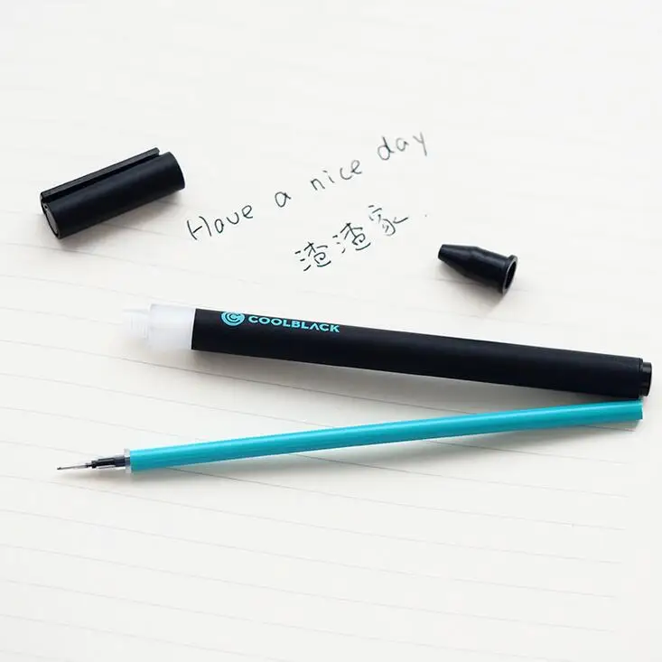 Классная Черная гелевая ручка подпись ручка Escolar Papelaria школьные офисные принадлежности рекламный подарок