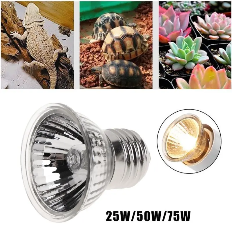 

Reptile Bask Back Light 110V US Turtle Warming Lamp Full Spectrum UVA UVB Ultraviolet Bulb Low Consumption Pet Products 25/50/75