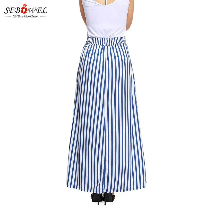 Light-Blue-Striped-Maxi-Skirt-LC65037-4-4