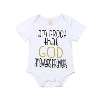 

Newborn Infant Baby Girl Boy Bodysuit 2019 New Kids Short Sleeve Letter Print Jumpsuit Babygrow Summer Clothes Outfits