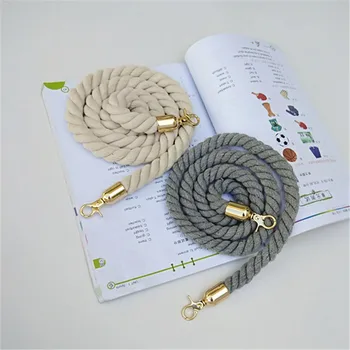 

Rope Round Straps Belts Shoulder Bag Solid DIY Weave Purse Handle Ornament Handbag Accessories Replacement Metal Head For Women