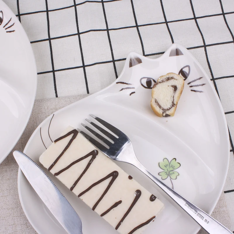 

[MPK Pet Store] Creative Japanese-Style Hand-Painted Fat Cat Plate